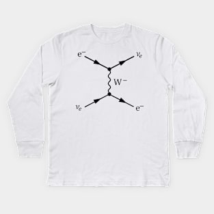 Weak Interaction Feynman Diagram Kids Long Sleeve T-Shirt